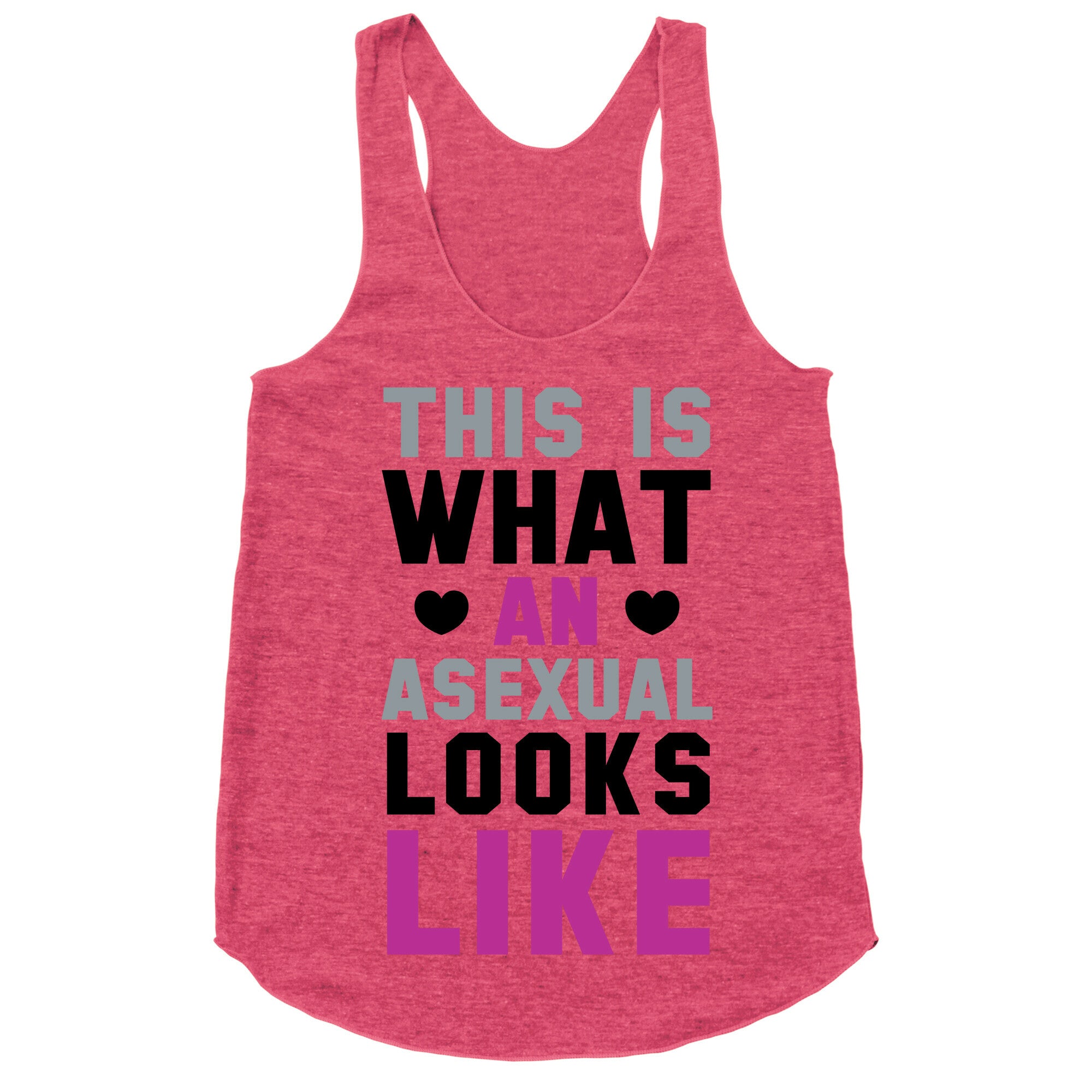 This is What an Asexual Looks Like Racerback Tank